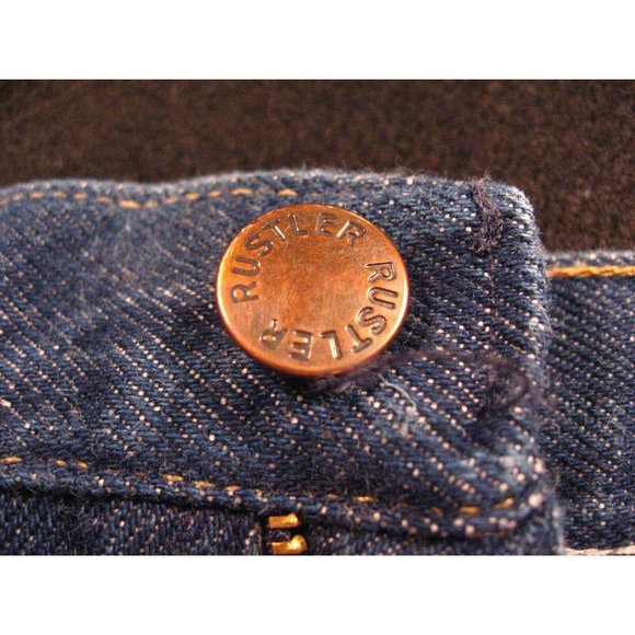 Rustler Womans CUTOFF JEANS SHORTS W 29 MEASURED Blue Denim Daisy Dukes - Picture 5 of 9